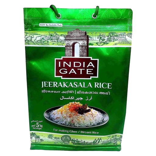 INDIA GATE JEERAKASHALA BASMATHI RICE 5 KG 